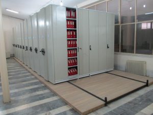 مشاوره ، طراحی ، ساخت و اجرای انواع سیستم های بایگانی ریلی و اداری ، قفسه های فروشگاهی و انبارداری